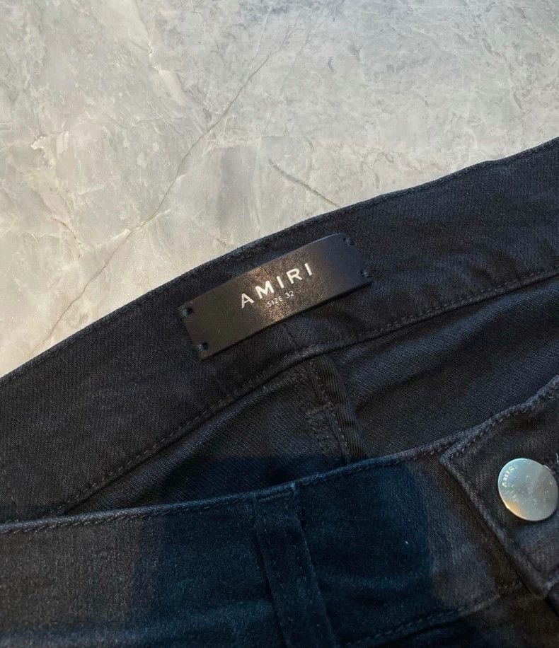 Amiri AMIRI MX1 Black Purple Patchwork Jeans - dmc Size US 32 / EU 48 - 3 Thumbnail