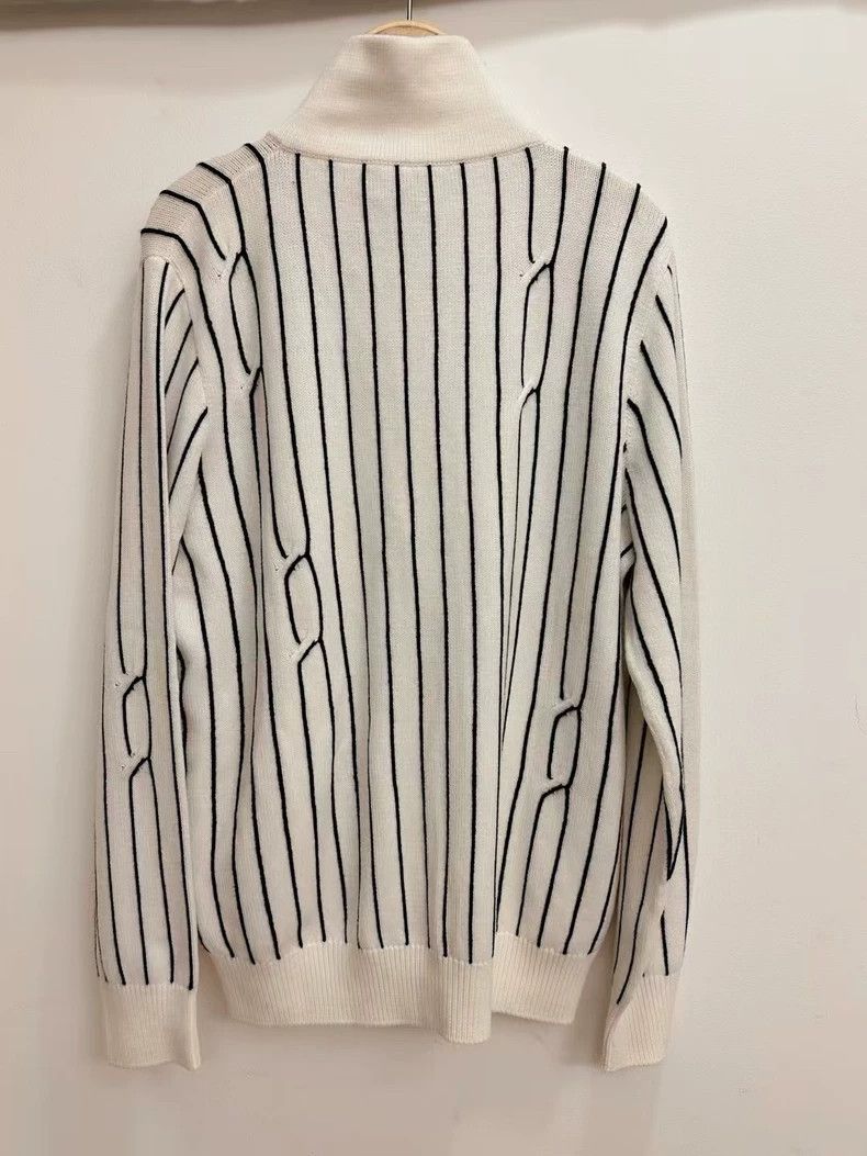 Loro Piana Loro Piana Striped Wool Cardigan - dmc Size US L / EU 52-54 / 3 - 2 Thumbnail