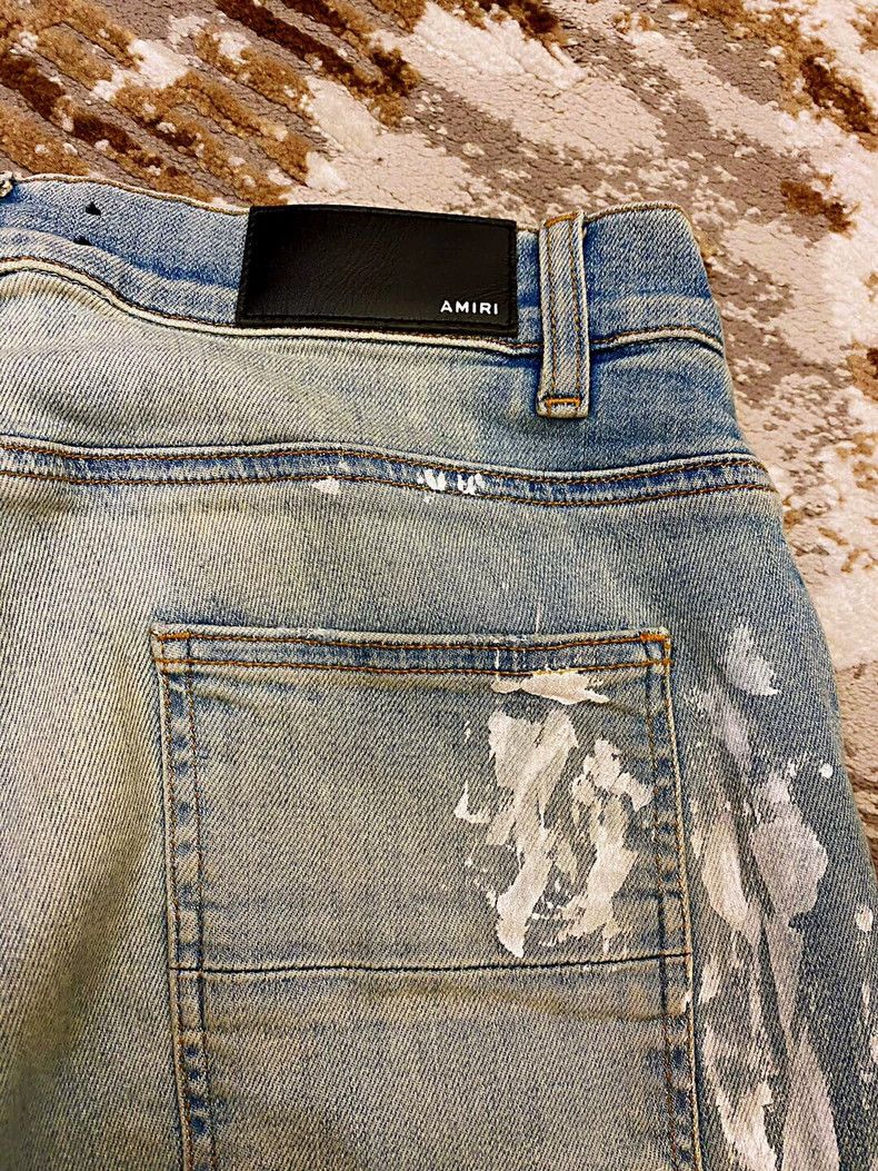 Amiri AMIRI 17 Blue Paint Splatter Jeans - dmc Size US 34 / EU 50 - 5 Thumbnail