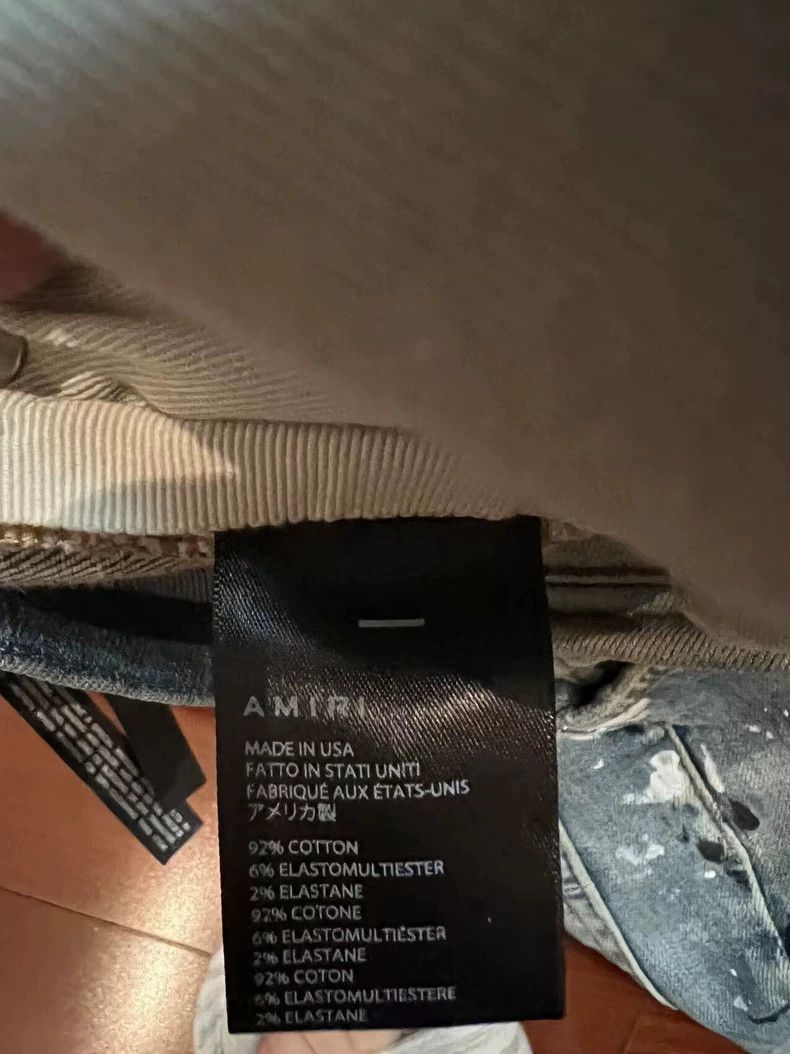 Amiri AMIRI Distressed Ink Blue Denim Jeans - dmc Size US 31 - 3 Thumbnail