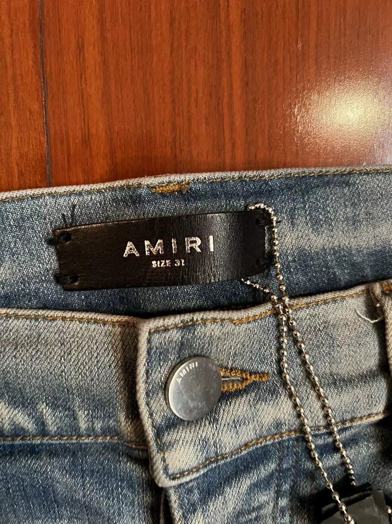 Amiri AMIRI Distressed Ink Blue Denim Jeans - dmc Size US 31 - 2 Thumbnail
