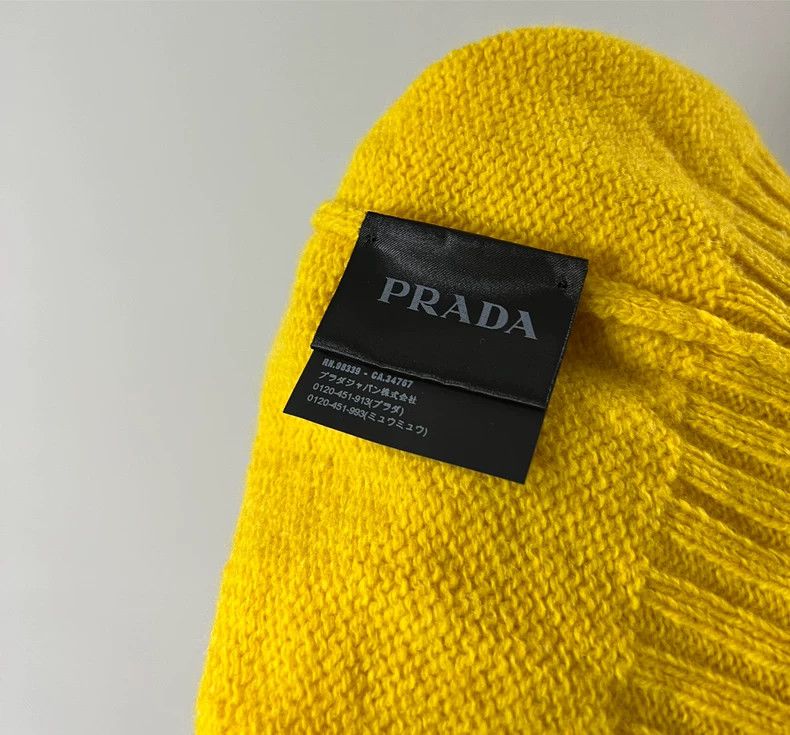 Prada Prada Men's Yellow Knit Sweater - dmc Size US M / EU 48-50 / 2 - 6 Thumbnail