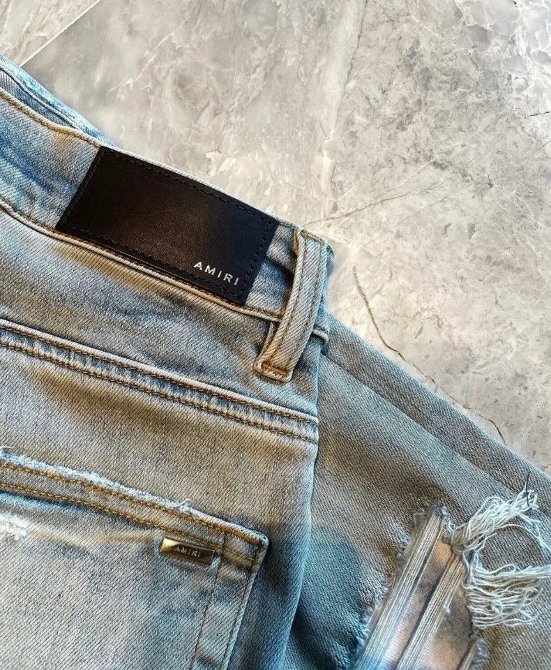 Amiri AMIRI Tie-Dye Patchwork Distressed Jeans - dmc Size US 32 / EU 48 - 3 Thumbnail