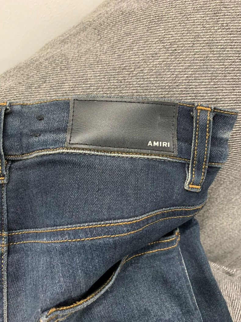Amiri AMIRI MX1 Distressed Blue Denim Jeans - dmc Size US 28 / EU 44 - 5 Thumbnail