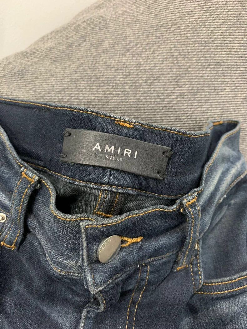Amiri AMIRI MX1 Distressed Blue Denim Jeans - dmc Size US 28 / EU 44 - 7 Thumbnail