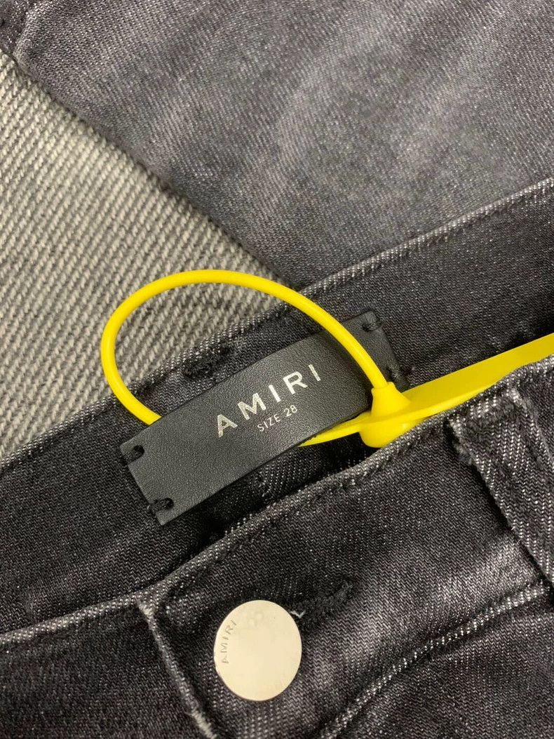 Amiri AMIRI 16AW MX1 Distressed Gray Jeans - dmc Size US 28 / EU 44 - 4 Thumbnail
