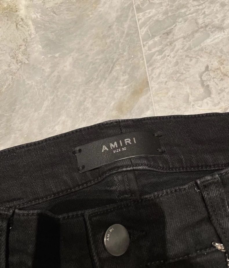 Amiri AMIRI Leopard Checkerboard Patch Jeans - dmc Size US 30 / EU 46 - 2 Thumbnail