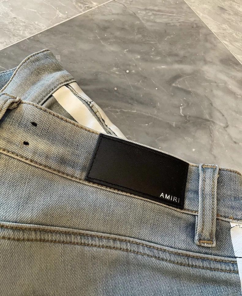 Amiri AMIRI 18AW Distressed Track Jeans - dmc Size US 32 / EU 48 - 3 Thumbnail