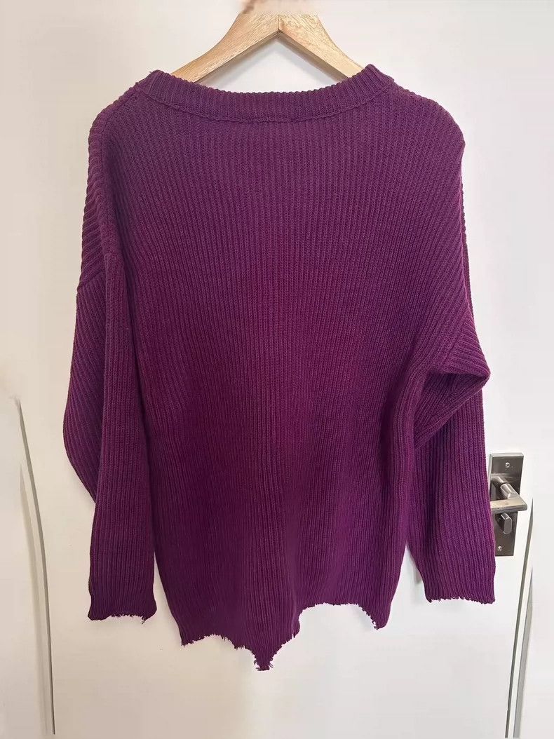 Raf Simons Raf Simons FW16 Distressed "B" Sweater - dmc Size US L / EU 52-54 / 3 - 5 Thumbnail