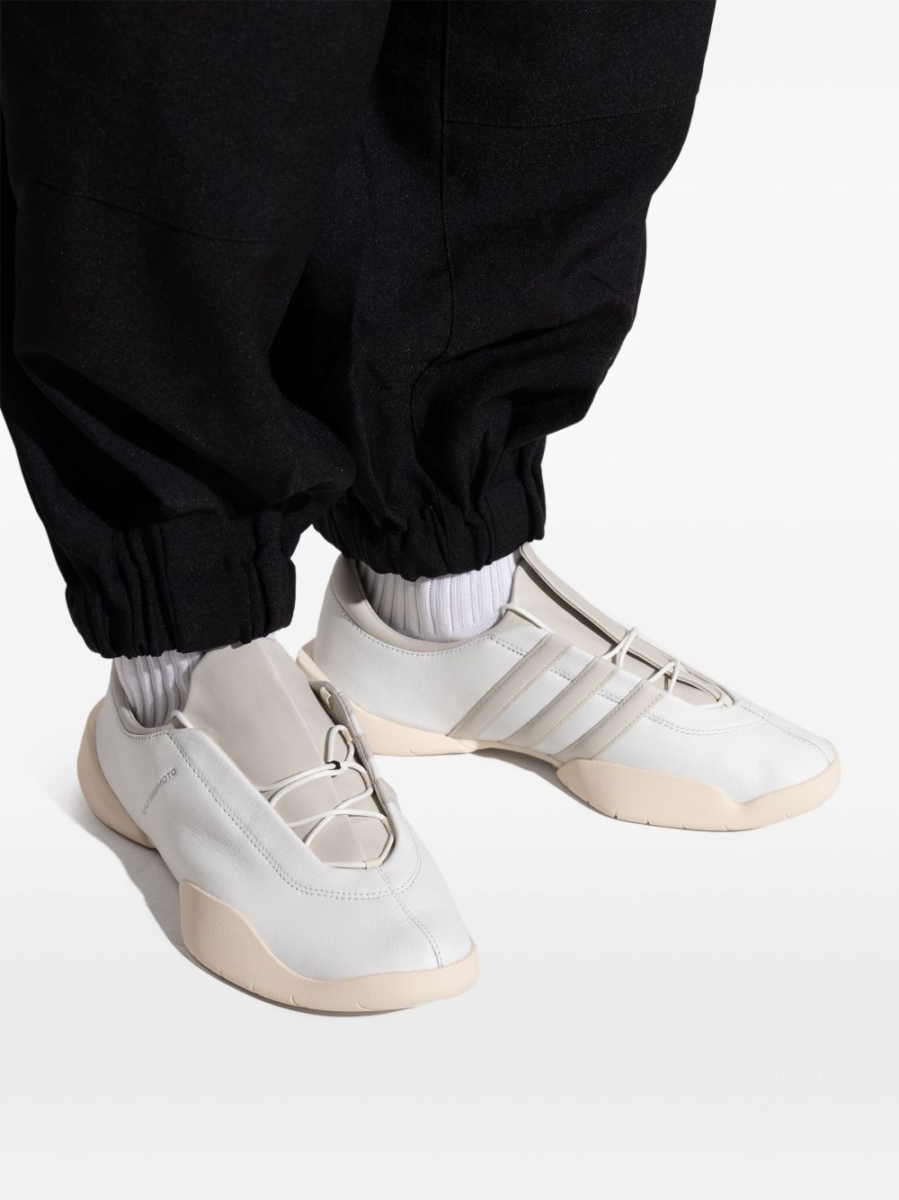 Y-3 REGU LEATHER SNEAKERS Size US 12 / EU 45 - 3 Thumbnail