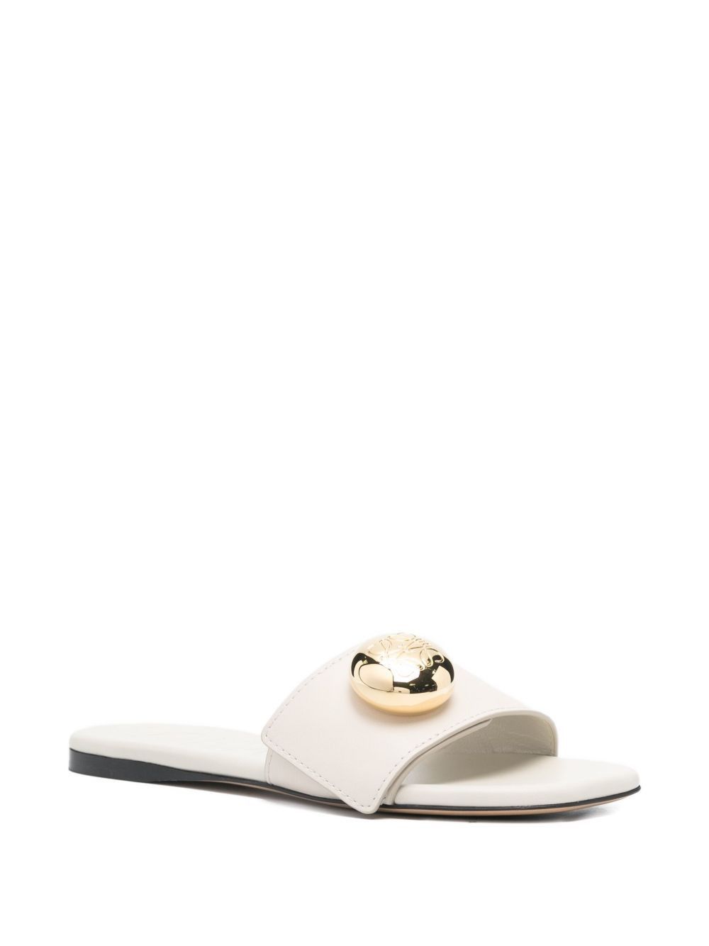 Loewe PEBBLE LEATHER SLIDES Size US 11 / IT 41 - 2 Thumbnail