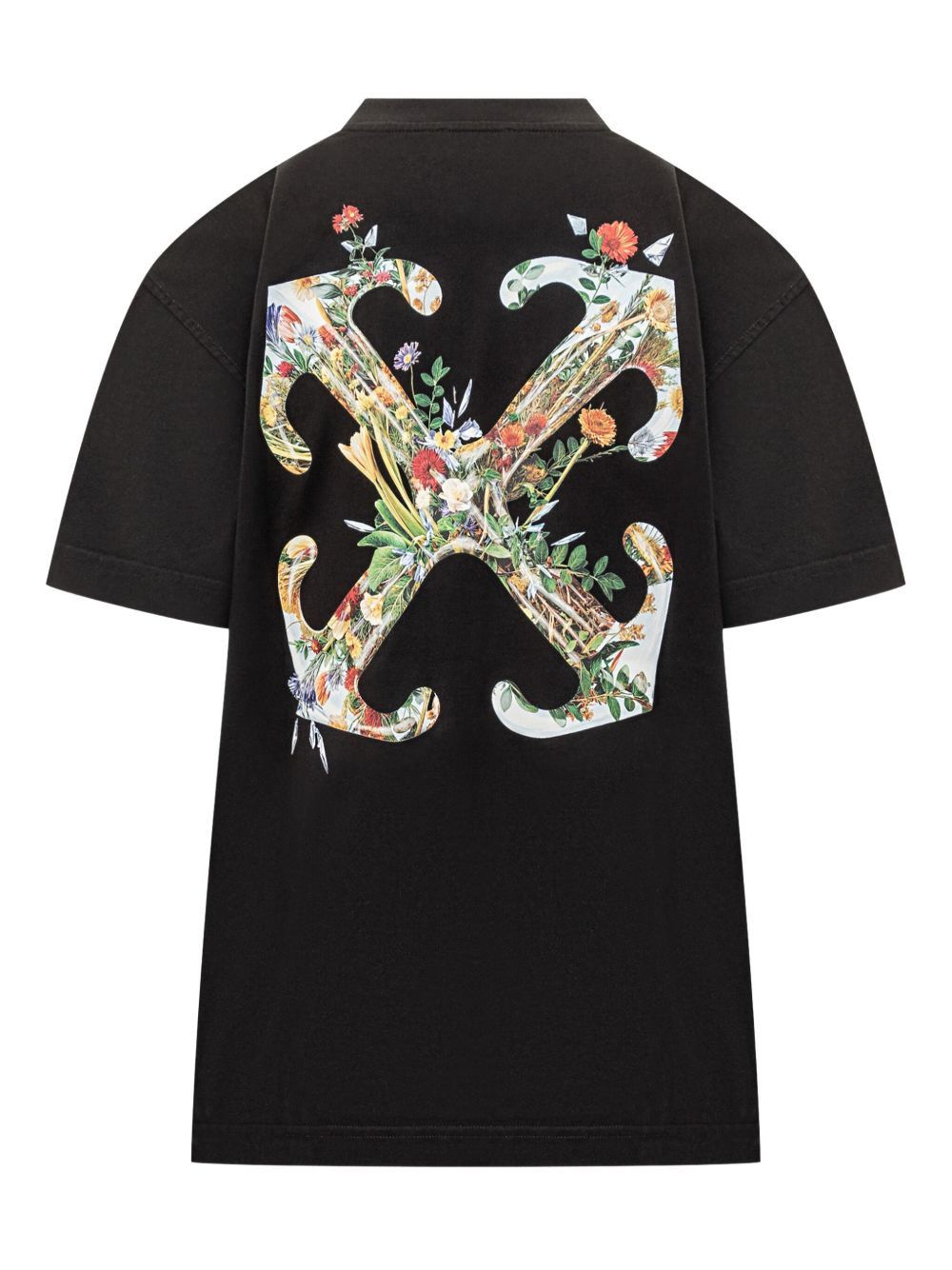 Off-White ARROW GLASS FLOWER COTTON T-SHIRT Size S / US 4 / IT 40 - 2 Thumbnail