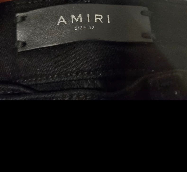 Amiri Amiri 16ss OG Black Leather Patch Jeans - dmc Size US 32 / EU 48 - 5 Thumbnail