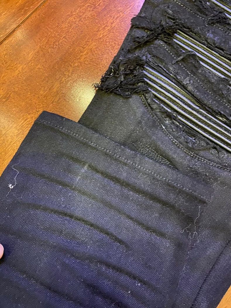 Amiri Amiri OG Black Waxed Distressed Jeans - dmc Size US 32 / EU 48 - 4 Thumbnail