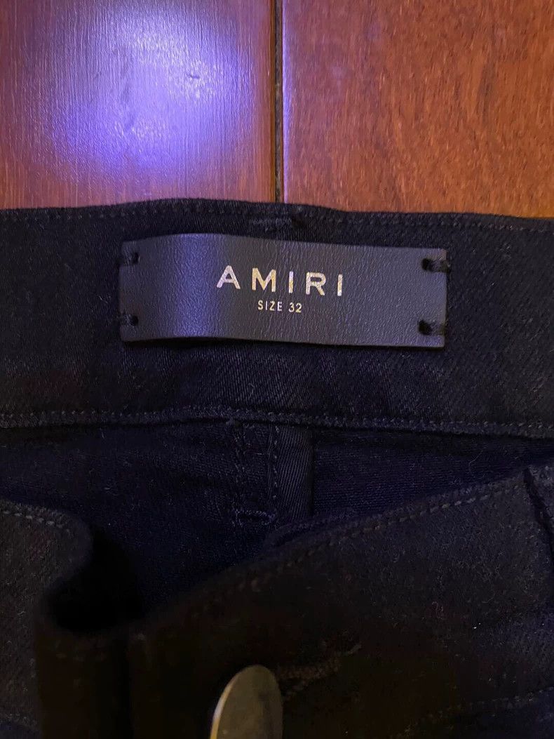 Amiri Amiri OG Black Waxed Distressed Jeans - dmc Size US 32 / EU 48 - 3 Thumbnail