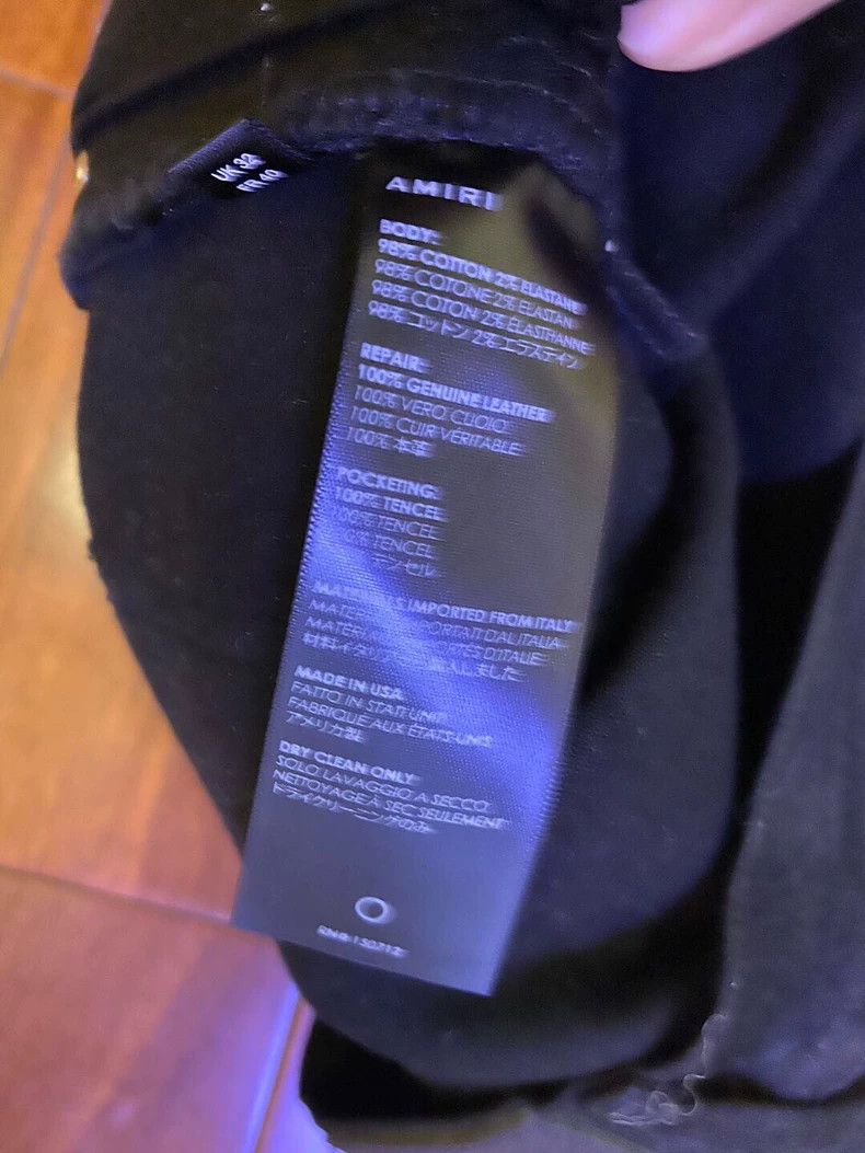 Amiri Amiri OG Black Waxed Distressed Jeans - dmc Size US 32 / EU 48 - 5 Thumbnail