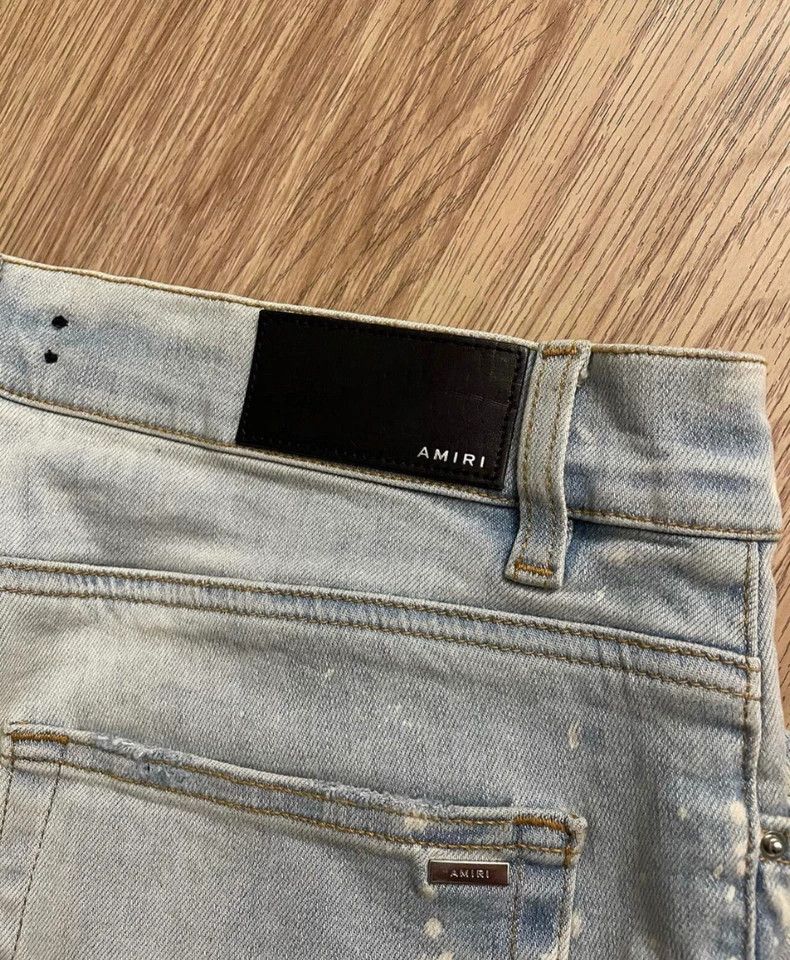 Amiri AMIRI Distressed Paint Splatter Denim Jeans - dmc Size US 32 / EU 48 - 3 Thumbnail