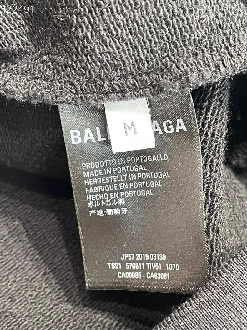 Balenciaga Balenciaga Black Mailbox Logo Hoodie - dmc Size US M / EU 48-50 / 2 - 5 Thumbnail