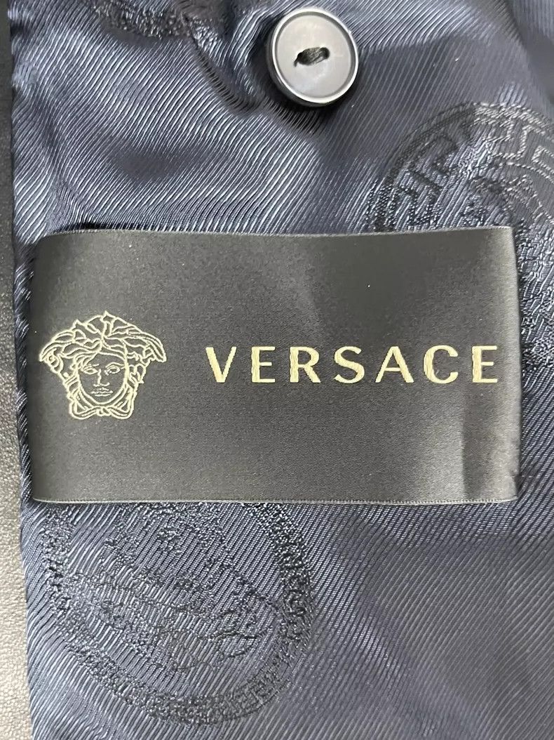 Versace Versace Medusa Leather Trim Blazer - dmc Size US XS / EU 42 / 0 - 8 Thumbnail