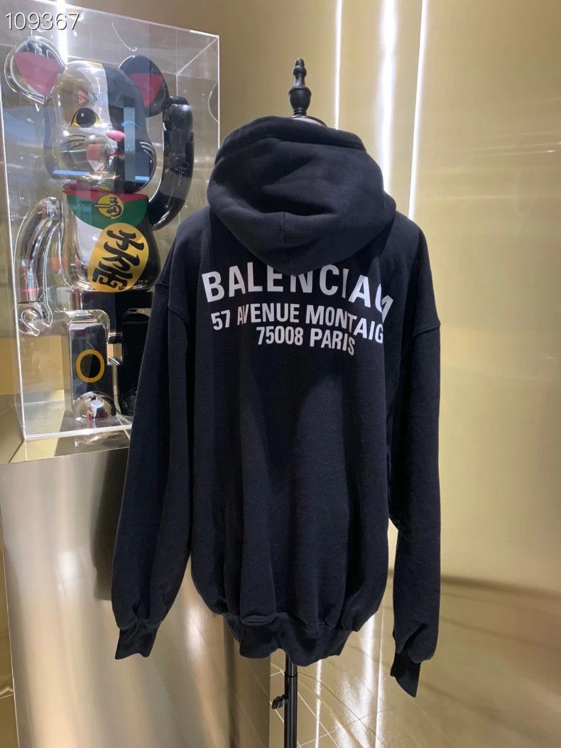 Balenciaga Balenciaga Black Graphic Hoodie M - dmc Size US M / EU 48-50 / 2 - 2 Thumbnail