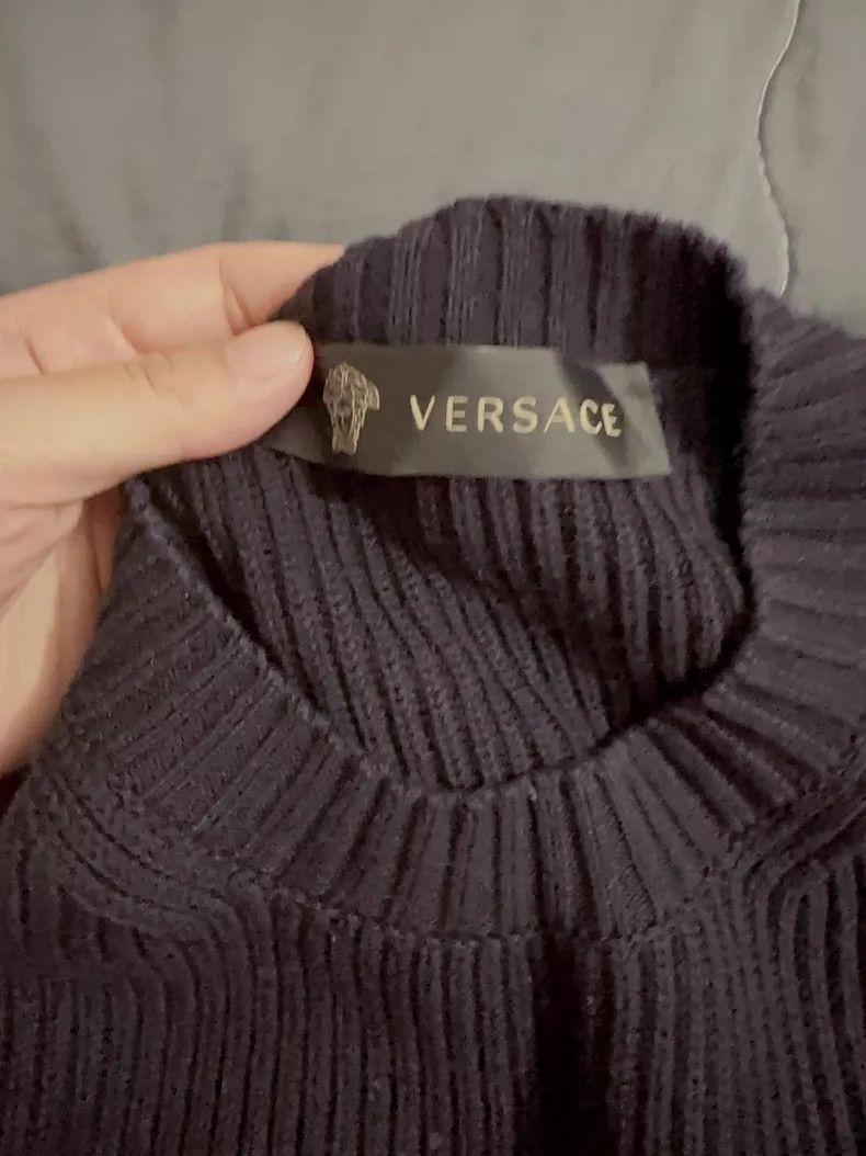 Versace Versace Red Blue Crewneck Sweater - dmc Size US M / EU 48-50 / 2 - 3 Thumbnail