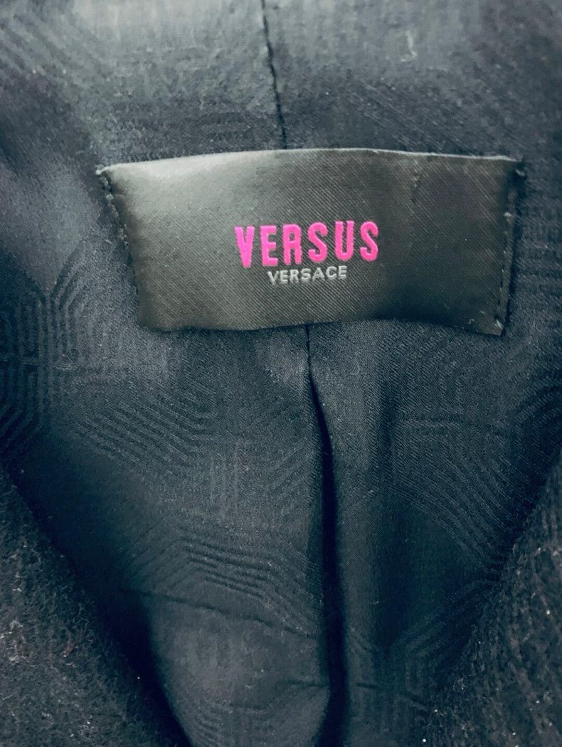 Versace Versace Wool Leather Trim Long Coat - dmc Size US M / EU 48-50 / 2 - 6 Thumbnail