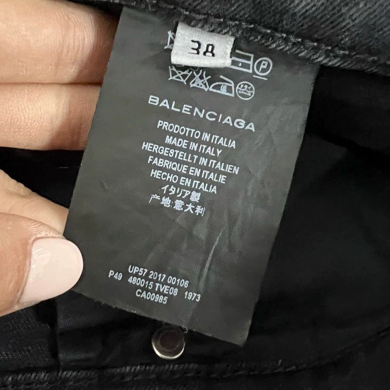Balenciaga Balenciaga Black Gray Denim Jeans - dmc Size US 38 / EU 54 - 4 Thumbnail