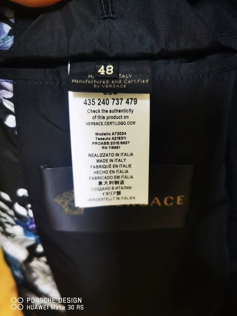 Versace Versace Men's Printed Zip Jacket - dmc Size US L / EU 52-54 / 3 - 7 Thumbnail