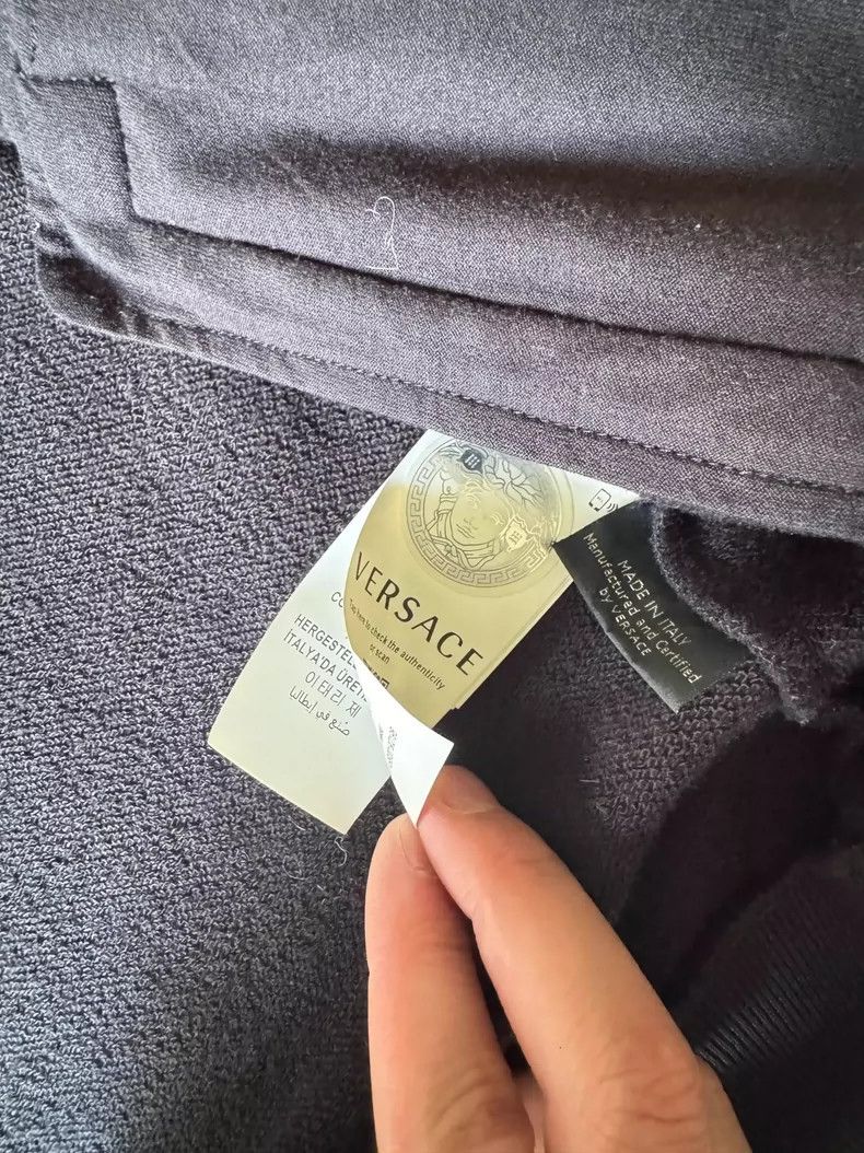 Versace Versace Men's Dark Gray Hoodie Sweatshirt - dmc Size US L / EU 52-54 / 3 - 3 Thumbnail
