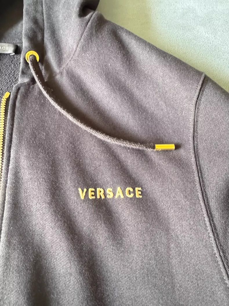 Versace Versace Men's Dark Gray Hoodie Sweatshirt - dmc Size US L / EU 52-54 / 3 - 2 Thumbnail