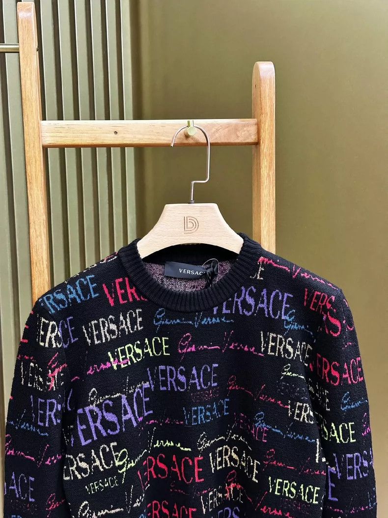 Versace VERSACE Women's Multicolor Logo Knit Sweater - dmc Size US M / EU 48-50 / 2 - 3 Thumbnail