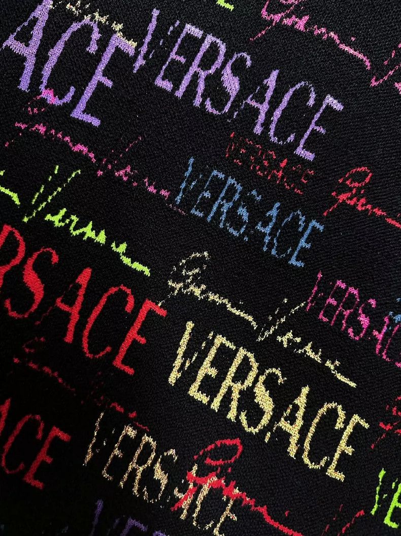 Versace VERSACE Women's Multicolor Logo Knit Sweater - dmc Size US M / EU 48-50 / 2 - 5 Thumbnail