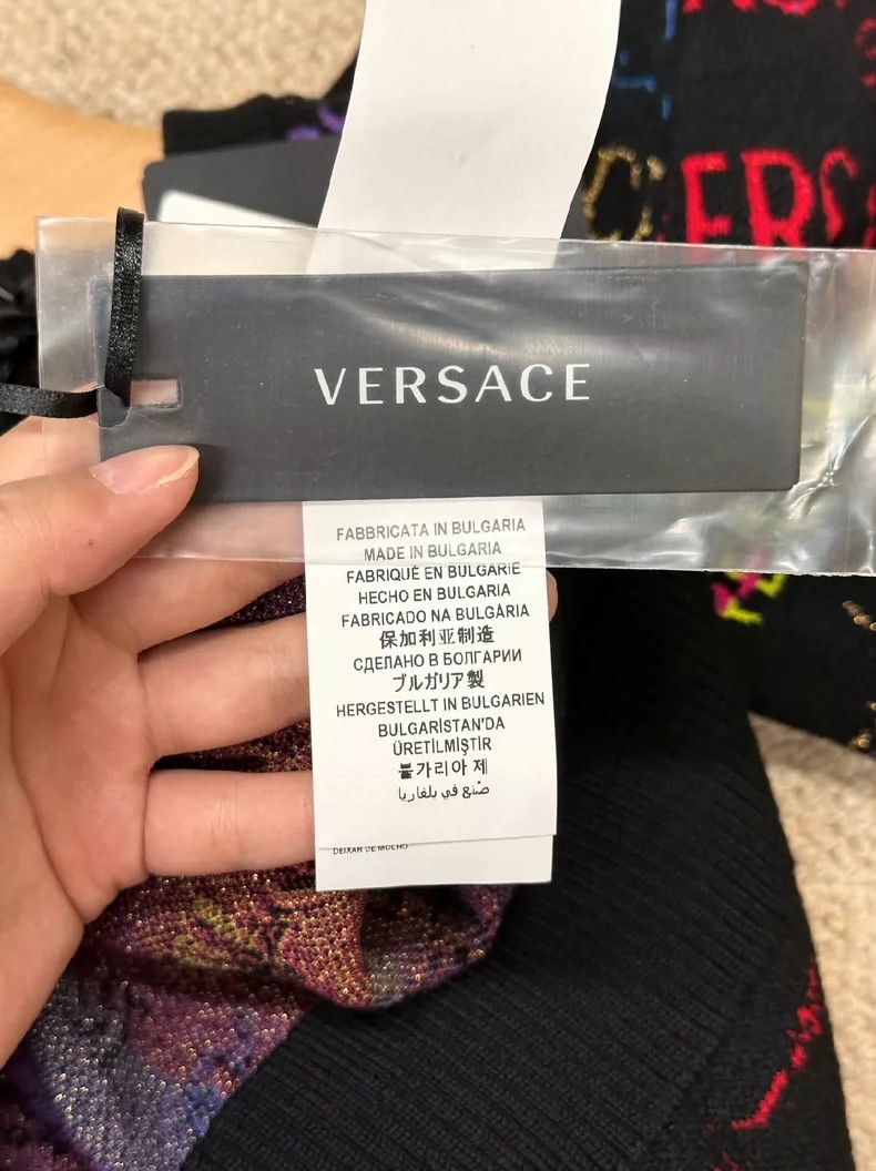 Versace VERSACE Women's Multicolor Logo Knit Sweater - dmc Size US M / EU 48-50 / 2 - 6 Thumbnail