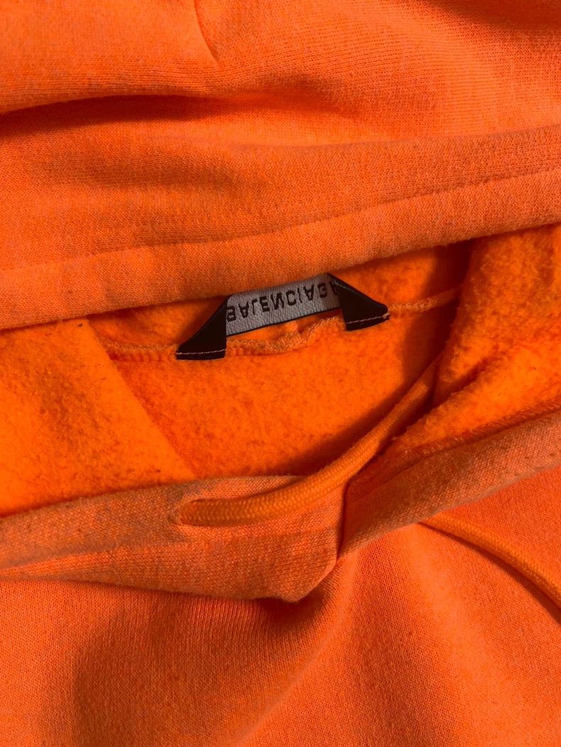 Balenciaga Balenciaga Logo Print Orange Hoodie - dmc Size US M / EU 48-50 / 2 - 3 Thumbnail