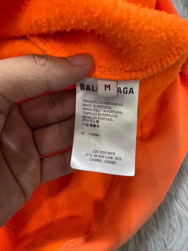 Balenciaga Balenciaga Logo Print Orange Hoodie - dmc Size US M / EU 48-50 / 2 - 5 Thumbnail