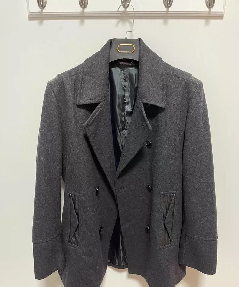 Versace VERSACE Men's Gray Trench Coat - dmc Size US XL / EU 56 / 4 - 6 Thumbnail
