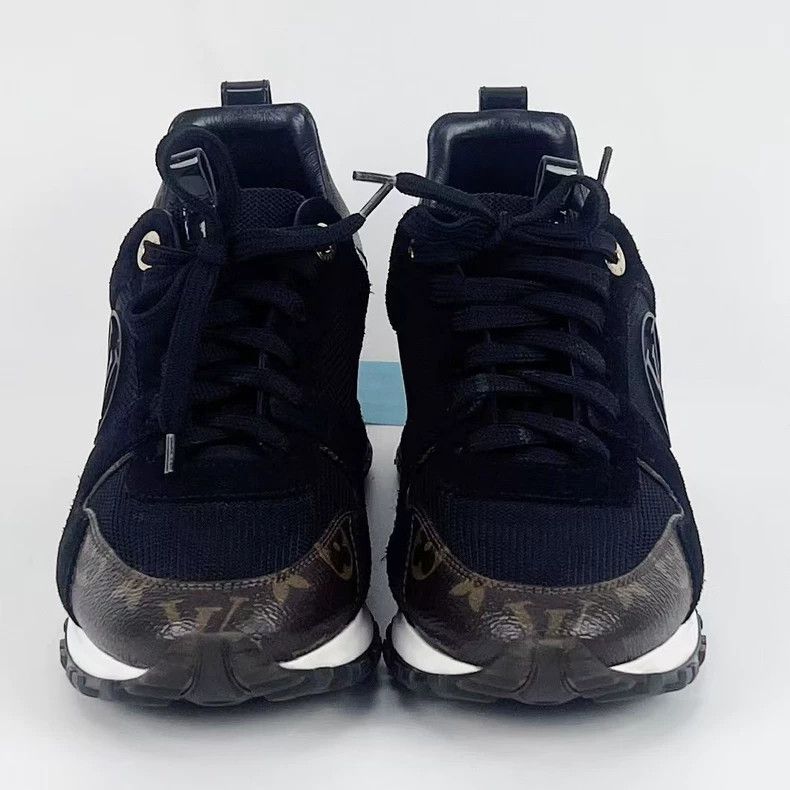 Louis Vuitton Louis Vuitton Black Monogram Sneakers - dmc Size US 5 / EU 37 - 7 Thumbnail