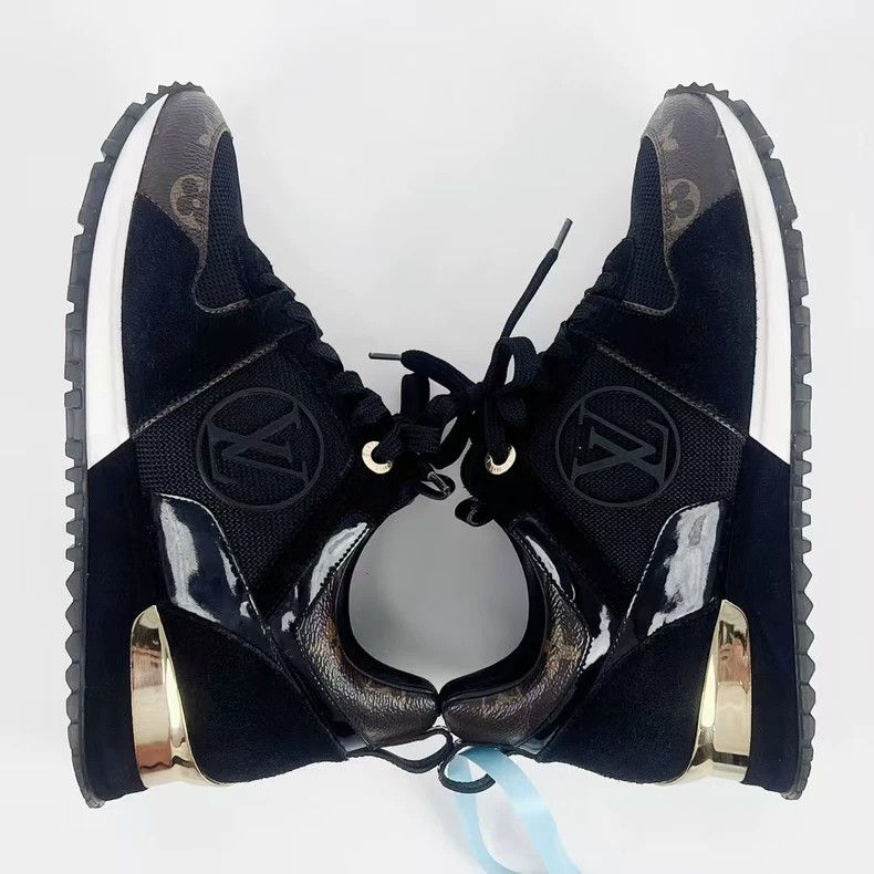 Louis Vuitton Louis Vuitton Black Monogram Sneakers - dmc Size US 5 / EU 37 - 2 Thumbnail