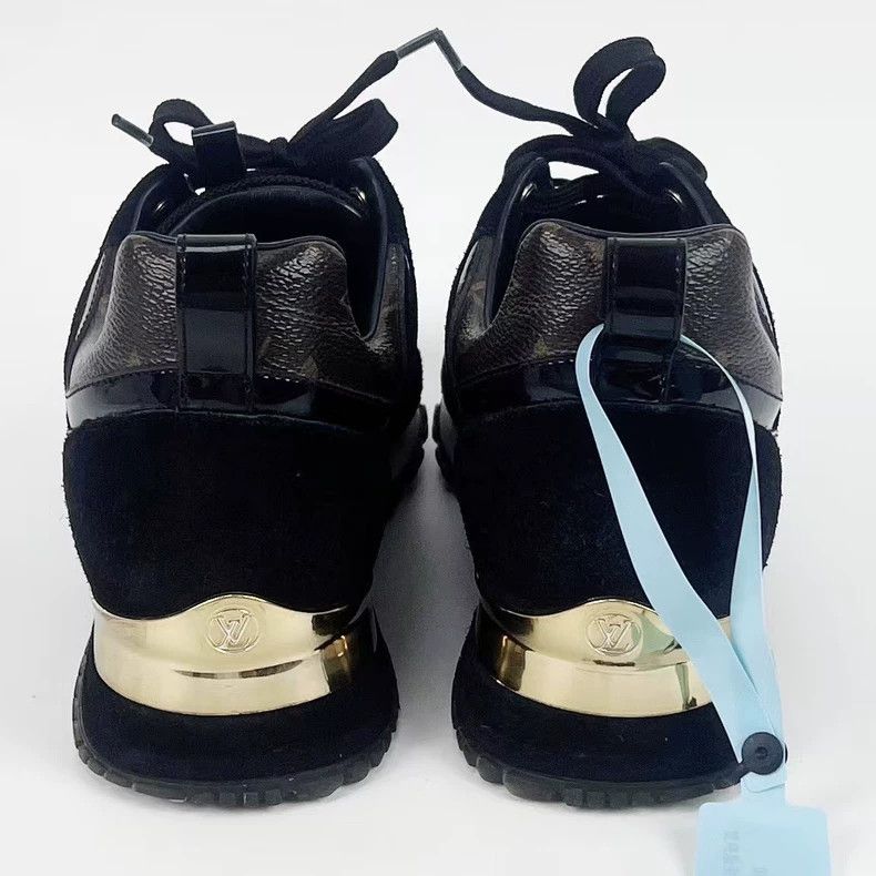 Louis Vuitton Louis Vuitton Black Monogram Sneakers - dmc Size US 5 / EU 37 - 4 Thumbnail