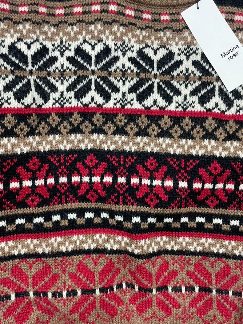 Martine Rose Martine Rose Oversized Ethnic Pattern Sweater - dmc Size US M / EU 48-50 / 2 - 4 Thumbnail