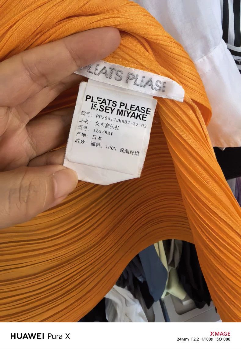 Issey Miyake Issey Miyake PP Orange Sleeveless Top - dmc Size US M / EU 48-50 / 2 - 2 Thumbnail