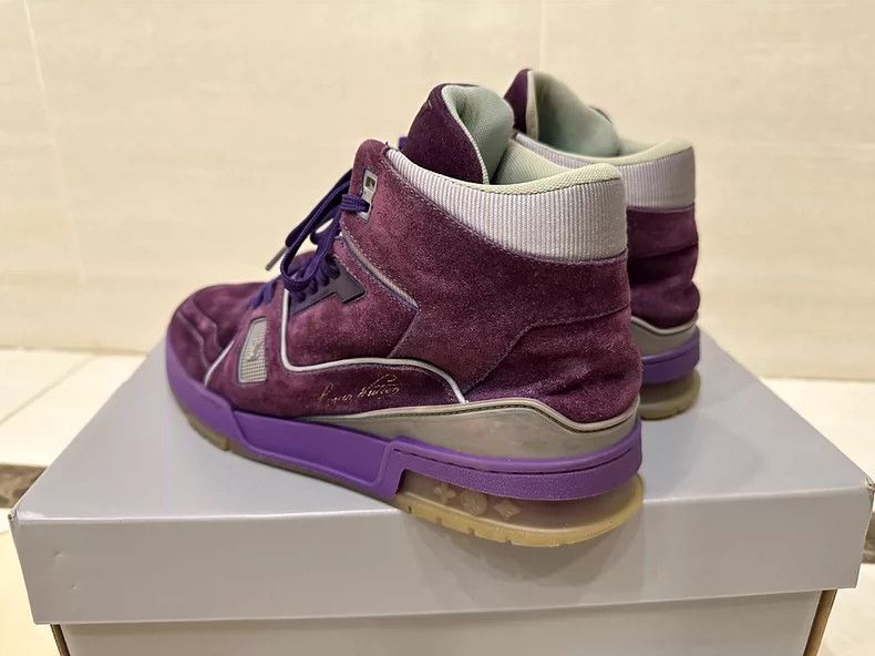 Louis Vuitton Louis Vuitton Purple High-Top Sneakers - dmc Size US 8.5 / EU 41-42 - 7 Thumbnail