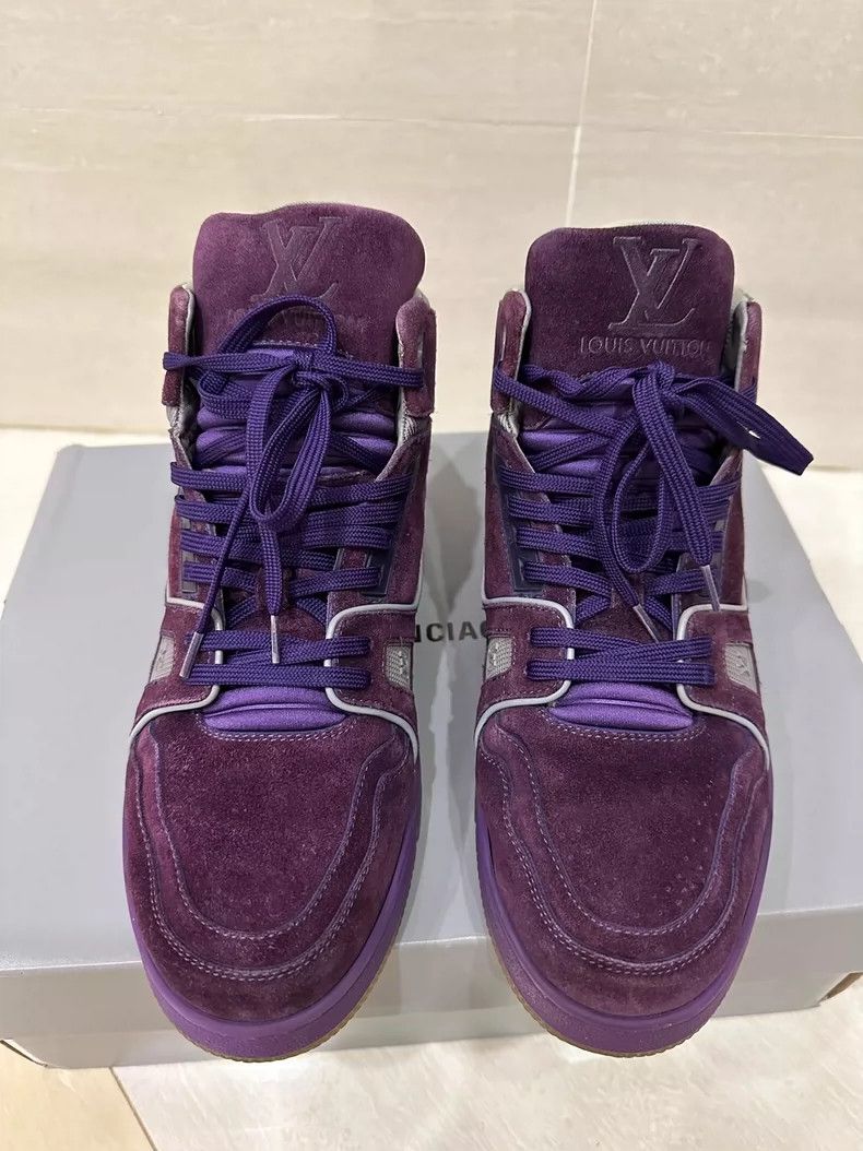 Louis Vuitton Louis Vuitton Purple High-Top Sneakers - dmc Size US 8.5 / EU 41-42 - 6 Thumbnail