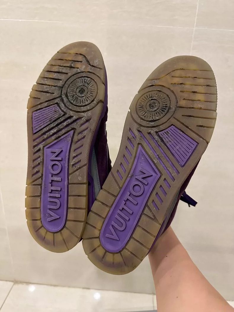 Louis Vuitton Louis Vuitton Purple High-Top Sneakers - dmc Size US 8.5 / EU 41-42 - 8 Thumbnail