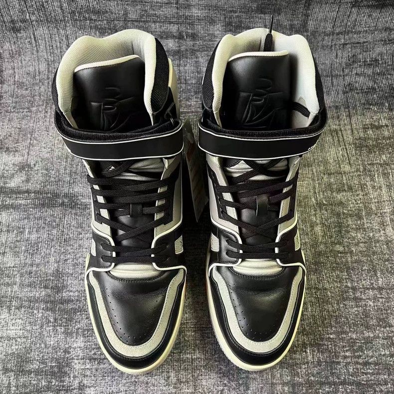 Louis Vuitton Louis Vuitton LV Trainer High-Top Sneakers - dmc Size US 9.5 / EU 42-43 - 2 Thumbnail