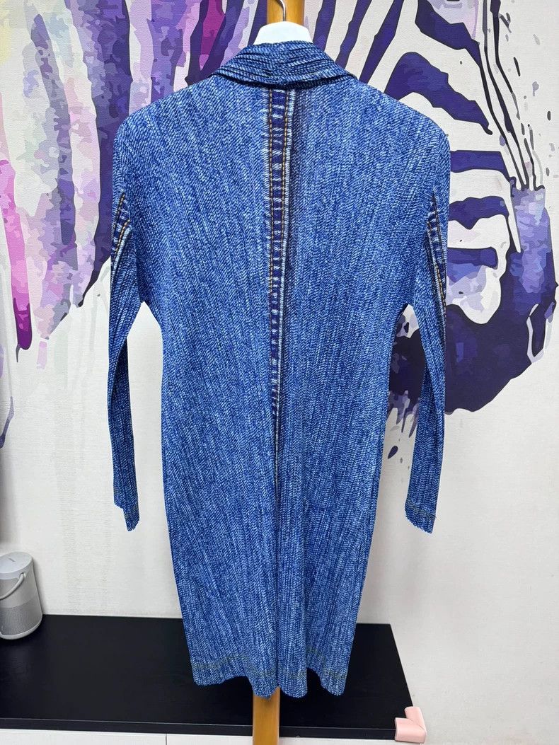 Issey Miyake Issey Miyake Denim Pleated Windbreaker Cardigan - dmc Size US M / EU 48-50 / 2 - 3 Thumbnail