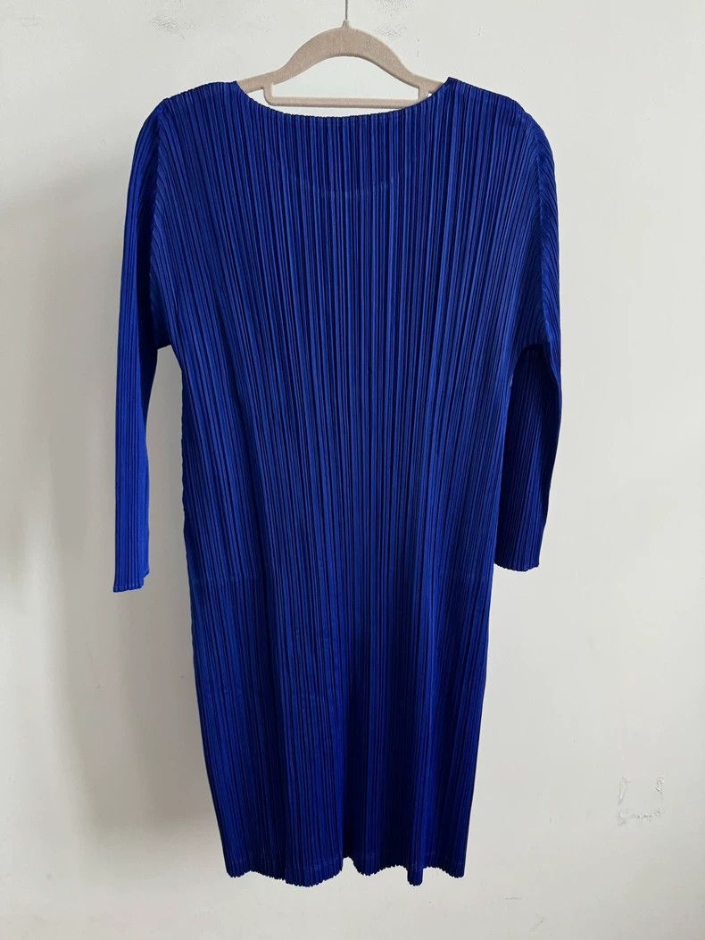 Issey Miyake Issey Miyake Pleated Blue Long Sleeve Top - dmc Size US M / EU 48-50 / 2 - 2 Thumbnail