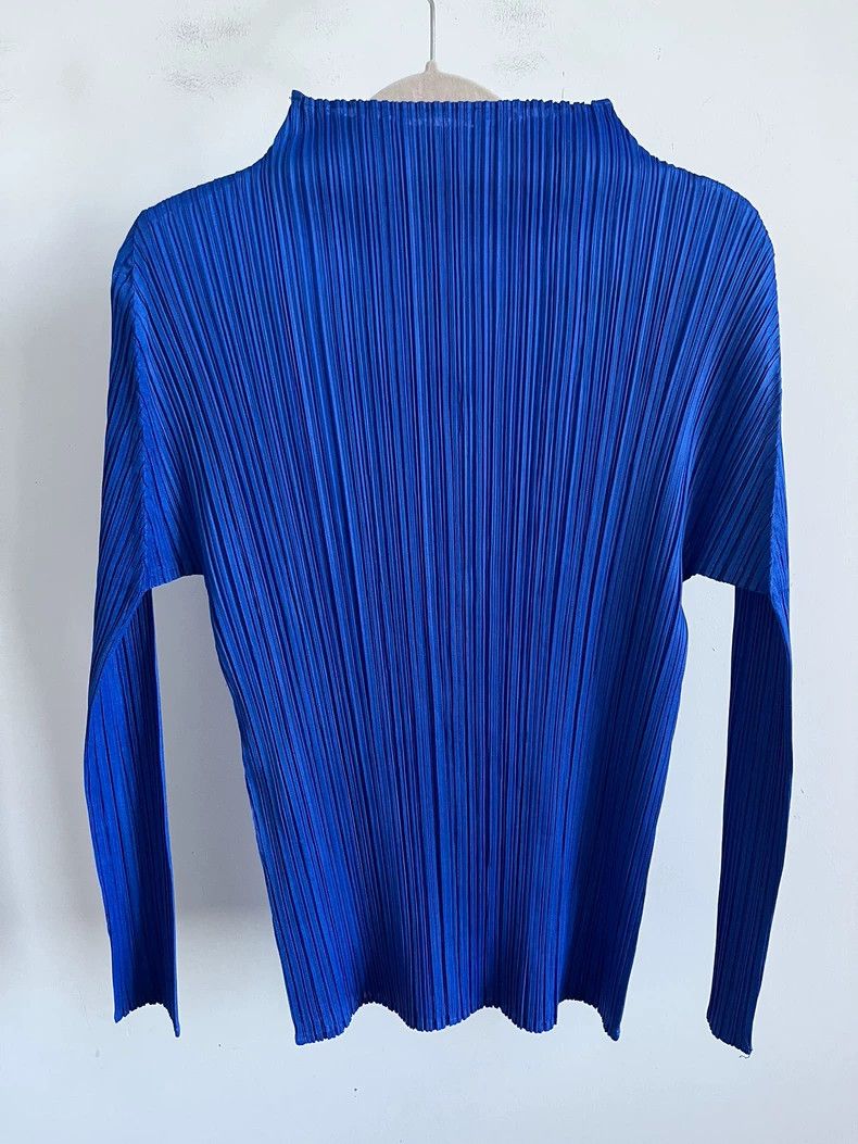 Issey Miyake Issey Miyake Pleated Long Sleeve Top - dmc Size US M / EU 48-50 / 2 - 2 Thumbnail