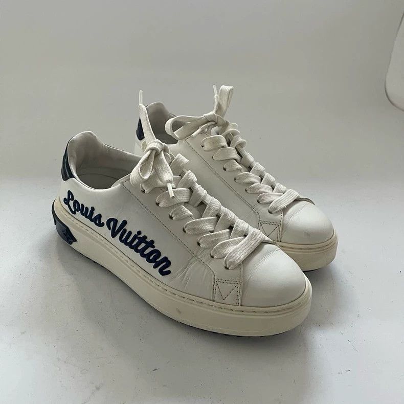 Louis Vuitton Louis Vuitton Time Out White Sneakers - dmc Size US 6.5 / EU 39-40 - 3 Thumbnail