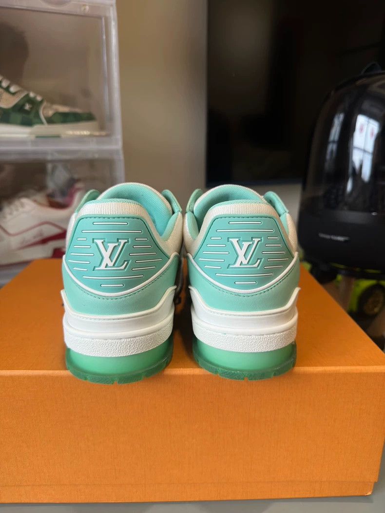 Louis Vuitton Louis Vuitton Trainer Green Sneakers - dmc Size US 10 / EU 43 - 3 Thumbnail